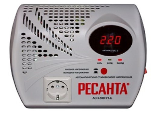Стабилизатор напряжения Ресанта АСН-500Н/1-Ц, до 0,5кВт картинка